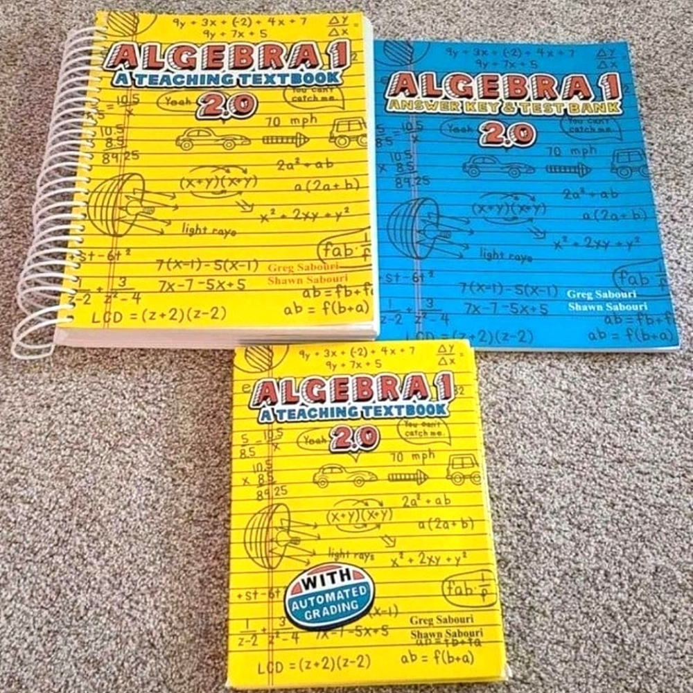 Teaching Textbooks Algebra 1 Self Grading 2.0 Complete Curriculum